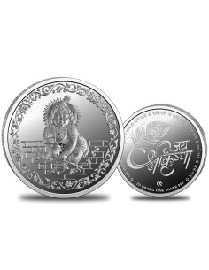 Omkar Mint Laddu Gopal Silver Coin of 20 Grams in 999 Purity Fineness