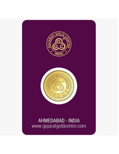 Gujarat Gold Centre Gold Coin Of 2.5 Gram 24Kt in 999 Purity / Fineness