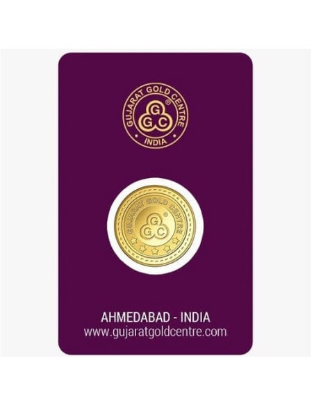 Gujarat Gold Centre Gold Coin Of 2.5 Gram 24Kt in 999 Purity / Fineness