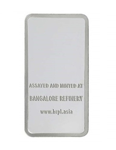 BRPL Bangalore Refinery Silver Bar Of 100 Grams in 999 Purity / Fineness