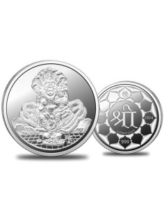 Omkar Mint Lakshmi Narsimha Silver Coin of 5 Grams in 999 Purity Fineness