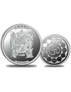 Omkar Mint Ram Darbar Silver Coin of 10 Grams in 999 Purity Fineness