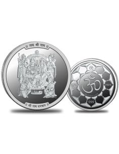 Omkar Mint Ram Darbar Silver Coin of 20 Grams in 999 Purity Fineness