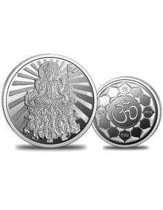 Omkar Mint Surya Dev Silver Coin of 5 Grams in 999 Purity Fineness