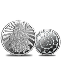 Omkar Mint Surya Dev Silver Coin of 10 Grams in 999 Purity Fineness