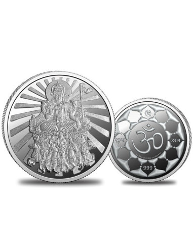Omkar Mint Surya Dev Silver Coin of 100 Grams in 999 Purity Fineness