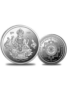 Omkar Mint Lakshmi Silver Coin of 10 Grams in 999 Purity Fineness