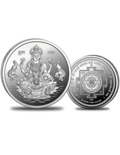 Omkar Mint Lakshmi Silver Coin of 20 Grams in 999 Purity Fineness