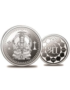Omkar Mint Santoshi Mata Silver Coin of 20 Grams in 999 Purity Fineness