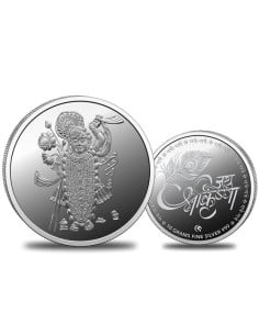 Omkar Mint Shreenath Ji Silver Coin of 10 Grams in 999 Purity Fineness