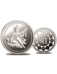 Omkar Mint Saraswati Silver Coin of 5 Grams in 999 Purity Fineness
