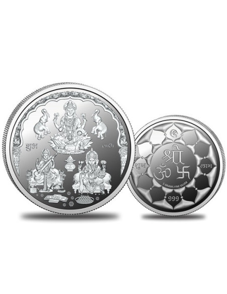 Omkar Mint Trimurti Silver Coin of 5 Grams in 999 Purity Fineness