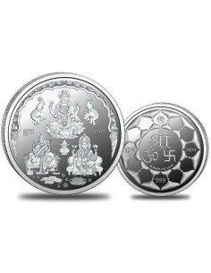 Omkar Mint Trimurti Silver Coin of 10 Grams in 999 Purity Fineness