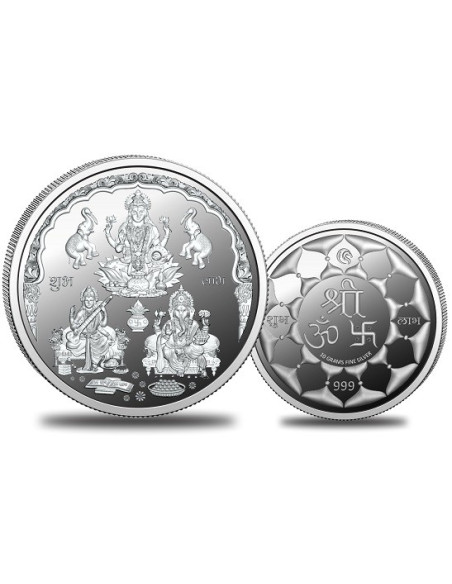 Omkar Mint Trimurti Silver Coin of 10 Grams in 999 Purity Fineness