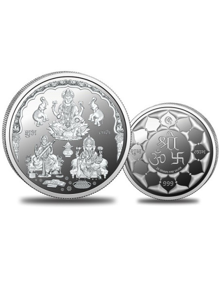Omkar Mint Trimurti Silver Coin of 20 Grams in 999 Purity Fineness