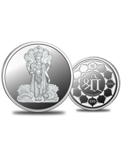 Omkar Mint Vishnu Ji Silver Coin of 5 Grams in 999 Purity Fineness