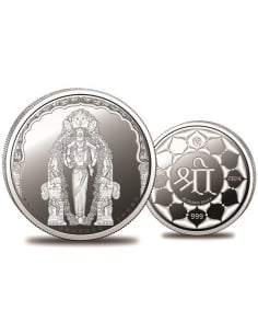 Omkar Mint Vasavi Mata Silver Coin of 20 Grams in 999 Purity Fineness