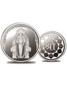 Omkar Mint Vasavi Mata Silver Coin of 50 Grams in 999 Purity Fineness