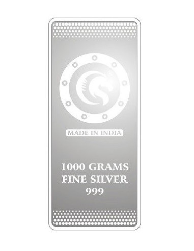 Omkar Mint Silver Bar of 1000 Grams in 999 Purity Fineness
