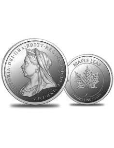 Omkar Mint Old Victoria Queen Silver Coin of 20 Grams in 999 Purity Fineness