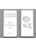 Modison Silver Bar of 50 Grams in 24Kt 999 Purity Fineness in Paper Folder Packing