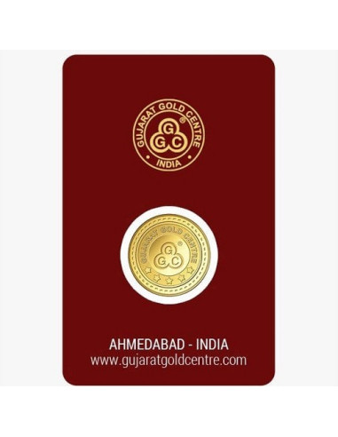 Gujarat Gold Centre Gold Coin Of 1 Gram 24Kt in 999 Purity / Fineness