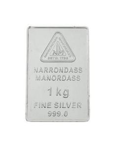 Narrondass Manordass Silver Bar of 1000 grams / 1 Kg in 999 Purity