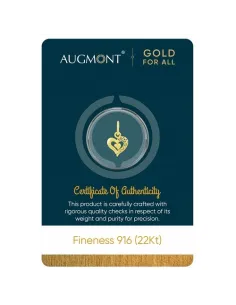 Augmont Forever Heart 1gm Gold Pendant 22Kt in 916 Purity