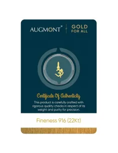 Augmont Om 1gm Gold Pendant 22Kt in 916 Purity