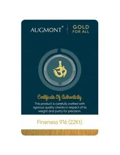 Augmont Om Shakti 2 gm Gold Pendant 22Kt in 916 Purity