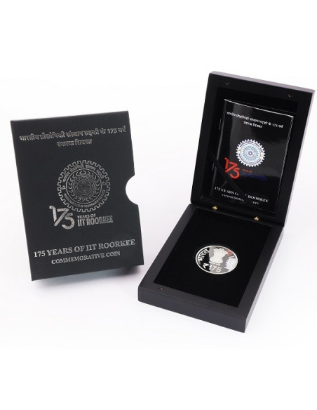 India Govt. Mint 175th Year Of IIT Roorkee Commemorative Coin