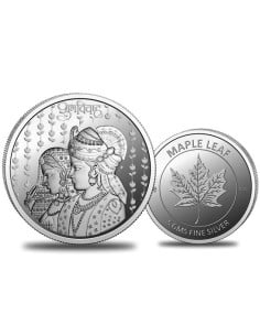 Omkar Mint Shubh Vivah Silver Coin of 5 Grams in 999 Purity Fineness