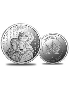 Omkar Mint Shubh Vivah Silver Coin of 20 Grams in 999 Purity Fineness