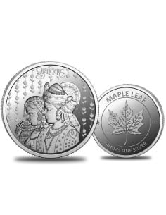 Omkar Mint Shubh Vivah Silver Coin of 50 Grams in 999 Purity Fineness