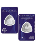 Omkar Mint Triangle Shubh Vivah Silver Coin Of 10 Grams in 999 Purity Fineness