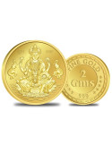 Omkar Mint Lakshmi Gold Coin Of 2 Gram 24Kt Gold 999 Purity Fineness