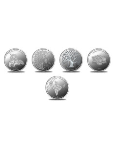 Omkar Mint National Symbols Of India Silver Coin 10 gm each in 999 Purity Set of Four