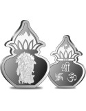 Omkar Mint Kalash Radha Krishna Silver Coin Of 10 Grams in 999 Purity Fineness