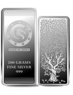 Omkar Mint Kalpataru Silver Bar of 200 Grams in 999 Purity Fineness
