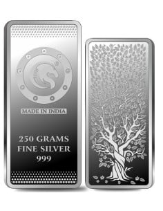Omkar Mint Kalpataru Silver Bar of 250 Grams in 999 Purity Fineness