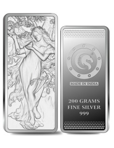 Omkar Mint Fairy Silver Bar of 200 Grams in 999 Purity Fineness