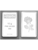 Modison Silver Bar of 10 Grams in 999 Purity /Fineness in Capsule
