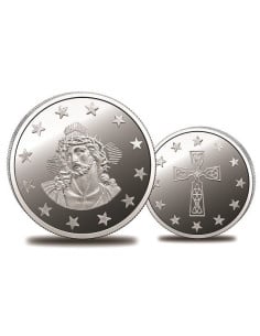 Omkar Mint Jesus Silver Coin of 5 Gram in 999 Purity / Fineness