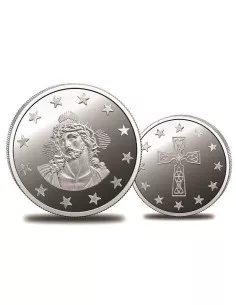 Omkar Mint Jesus Silver Coin of 20 Gram in 999 Purity / Fineness
