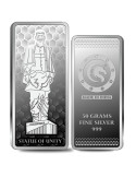 Omkar Mint Statue Of Unity Silver Bar of 50 Grams in 999 Purity Fineness