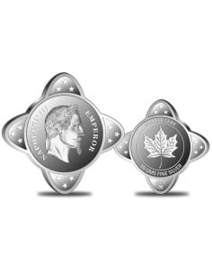 Omkar Mint Royal Star Napoleon Silver Coin Of 10 Grams in 999 Purity Fineness