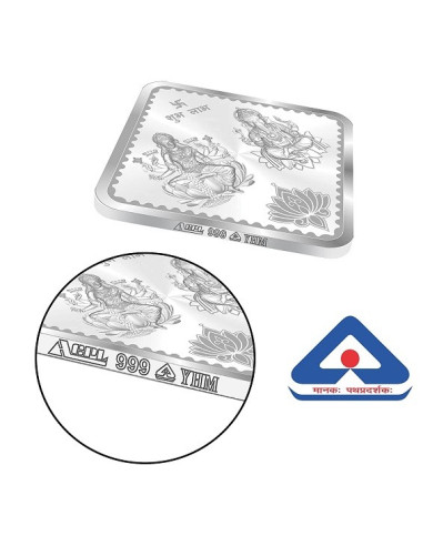 ACPL BIS Hallmarked Diamond Shape Om DesignSilver Coin Of 10 Gram in 999 Purity / Fineness