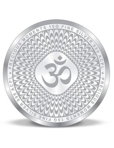 ACPL BIS Hallmarked Trimurti Silver Coin Of 10 Gram in 999 Purity / Fineness
