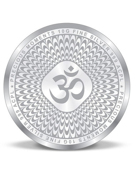 ACPL BIS Hallmarked Trimurti Silver Coin Of 10 Gram in 999 Purity / Fineness