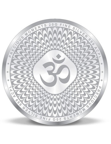 ACPL BIS Hallmarked Trimurti Silver Coin Of 20 Gram in 999 Purity / Fineness